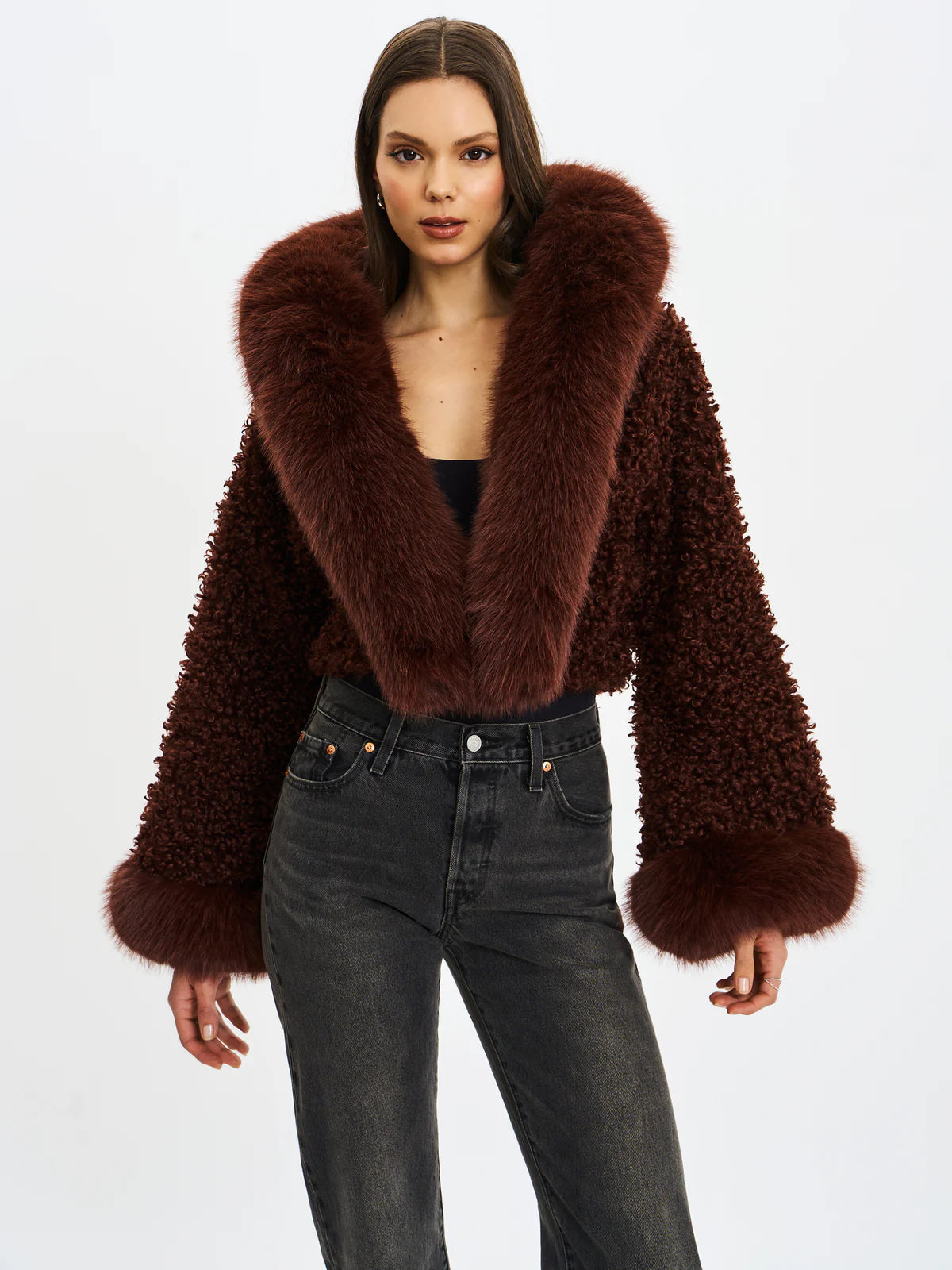 Cropped Fur Jacket