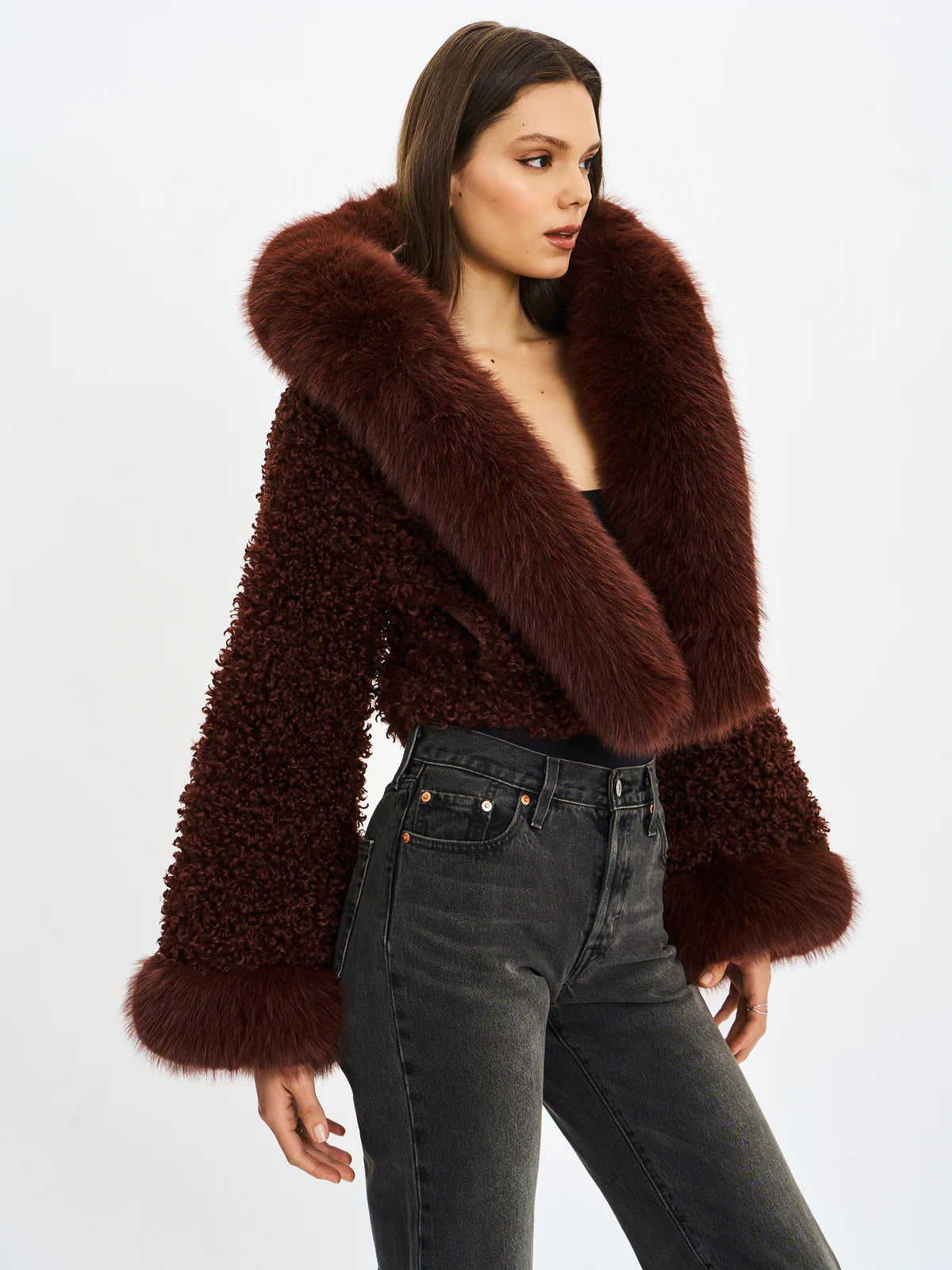 Cropped Fur Jacket