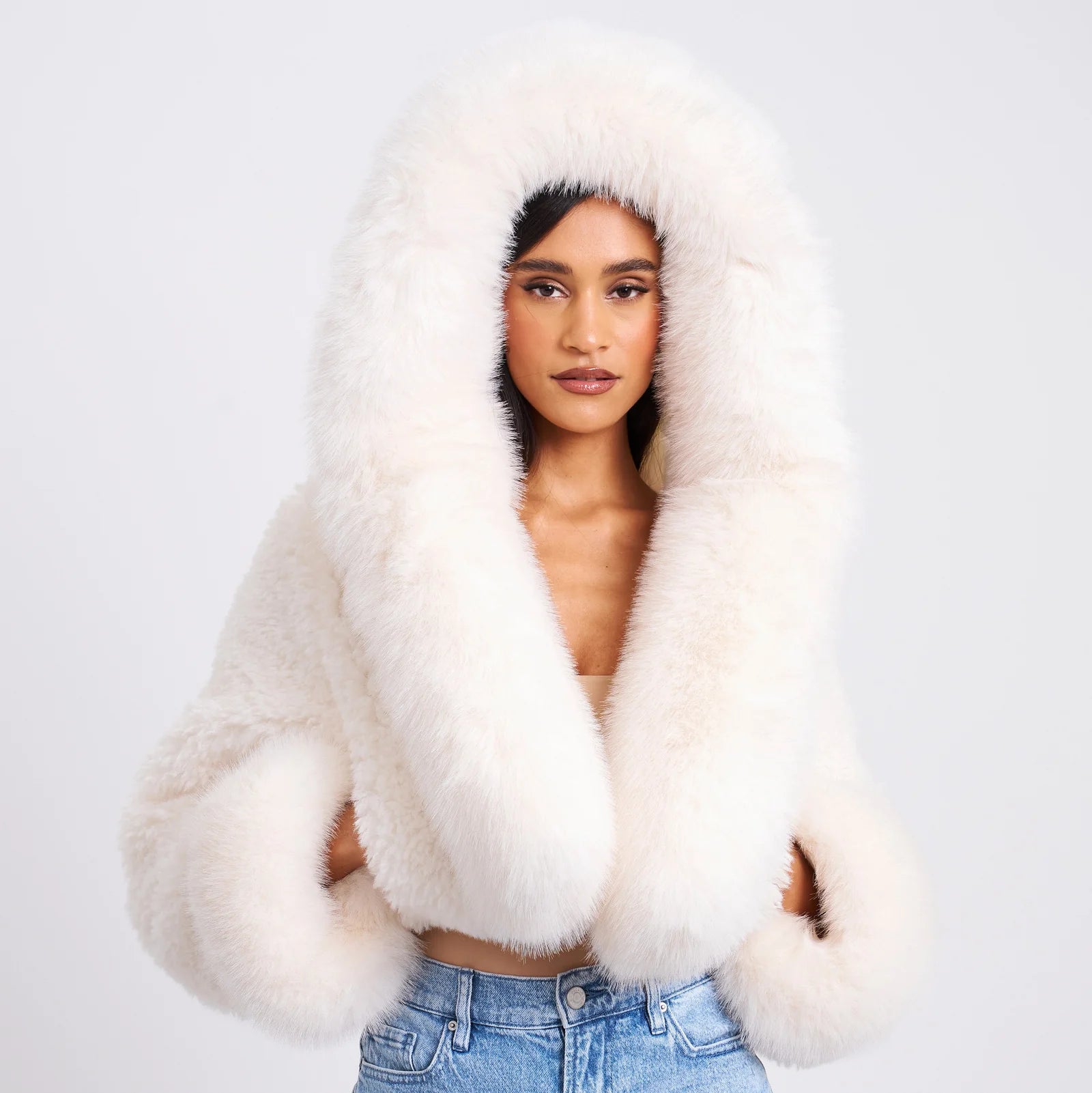 Cropped Fur Jacket